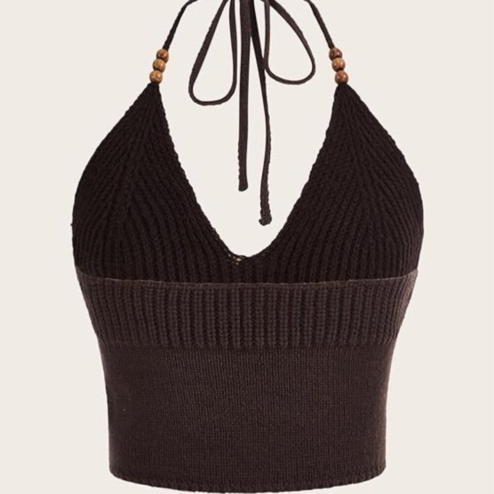 Women's Crop Halter Top - Picture 4 of 5